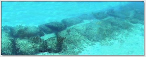 Постройки под водой около Багамских Островов
