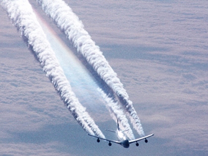 Съёмка химиотрасс с военных и транспортных самолётов